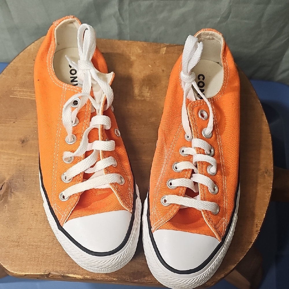 Converse Vibrant Orange Canvas Sneakers
